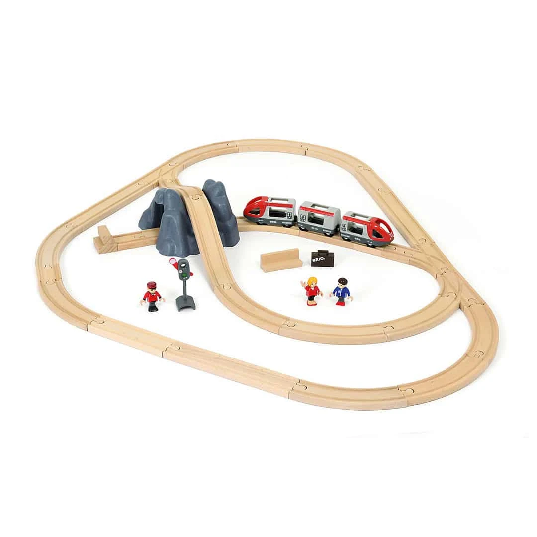 BRIO Holzeisenbahn Starter Set A 26teilig 2 BRIO Holzeisenbahn Starter Set A 26teilig – Bild 2