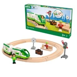 BRIO Holzeisenbahn Starter Set Reisezug 16-teilig