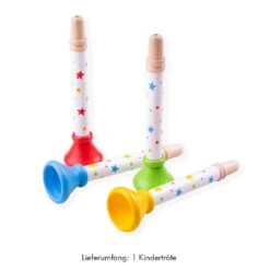 Bunte Kindertröte Trompete Aus Holz
