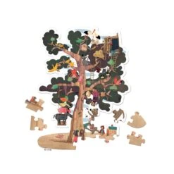 Londji Doppelseitiges Bodenpuzzle Jahreszeiten-Baum 54 Teile -Kinder Spaß Verkaufsgeschäft Boden Puzzle Jahreszeiten Baum 02