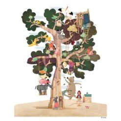 Londji Doppelseitiges Bodenpuzzle Jahreszeiten-Baum 54 Teile -Kinder Spaß Verkaufsgeschäft Boden Puzzle Jahreszeiten Baum 03