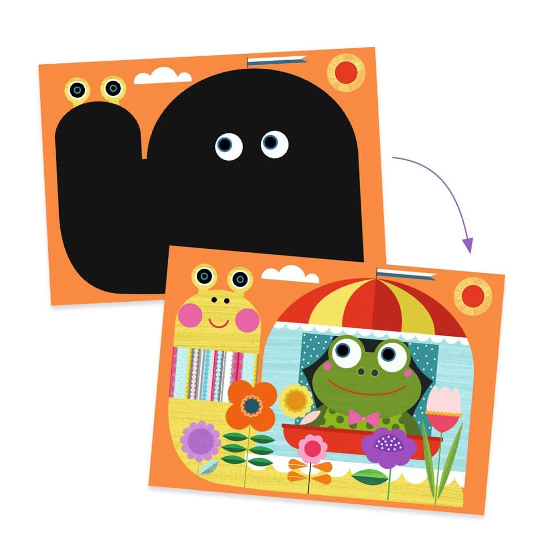 Djeco Kratzbilder 18+: Versteckte Tiere 2 Djeco Kratzbilder 18+: Versteckte Tiere – Bild 2