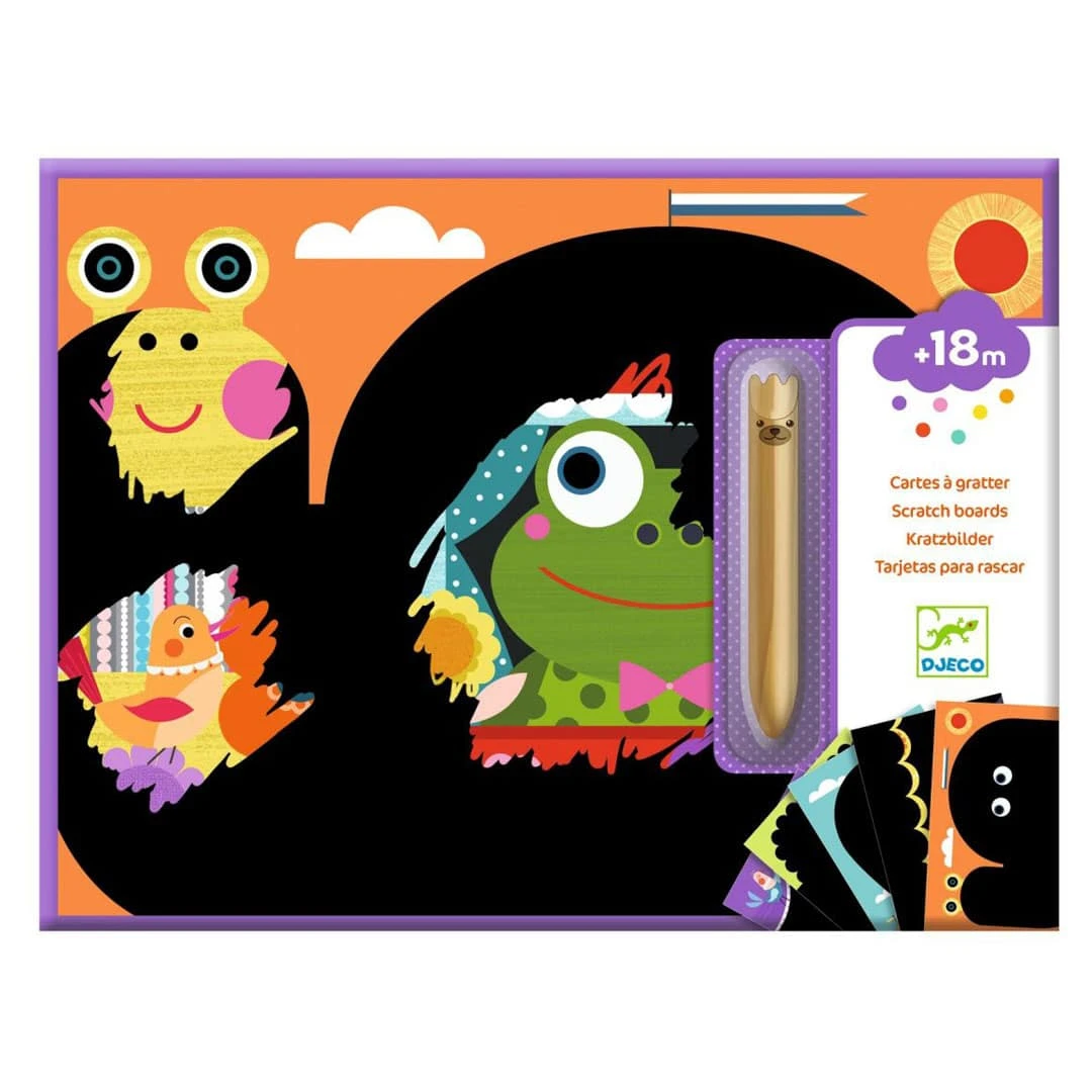 Djeco Kratzbilder 18+: Versteckte Tiere 1 Djeco Kratzbilder 18+: Versteckte Tiere