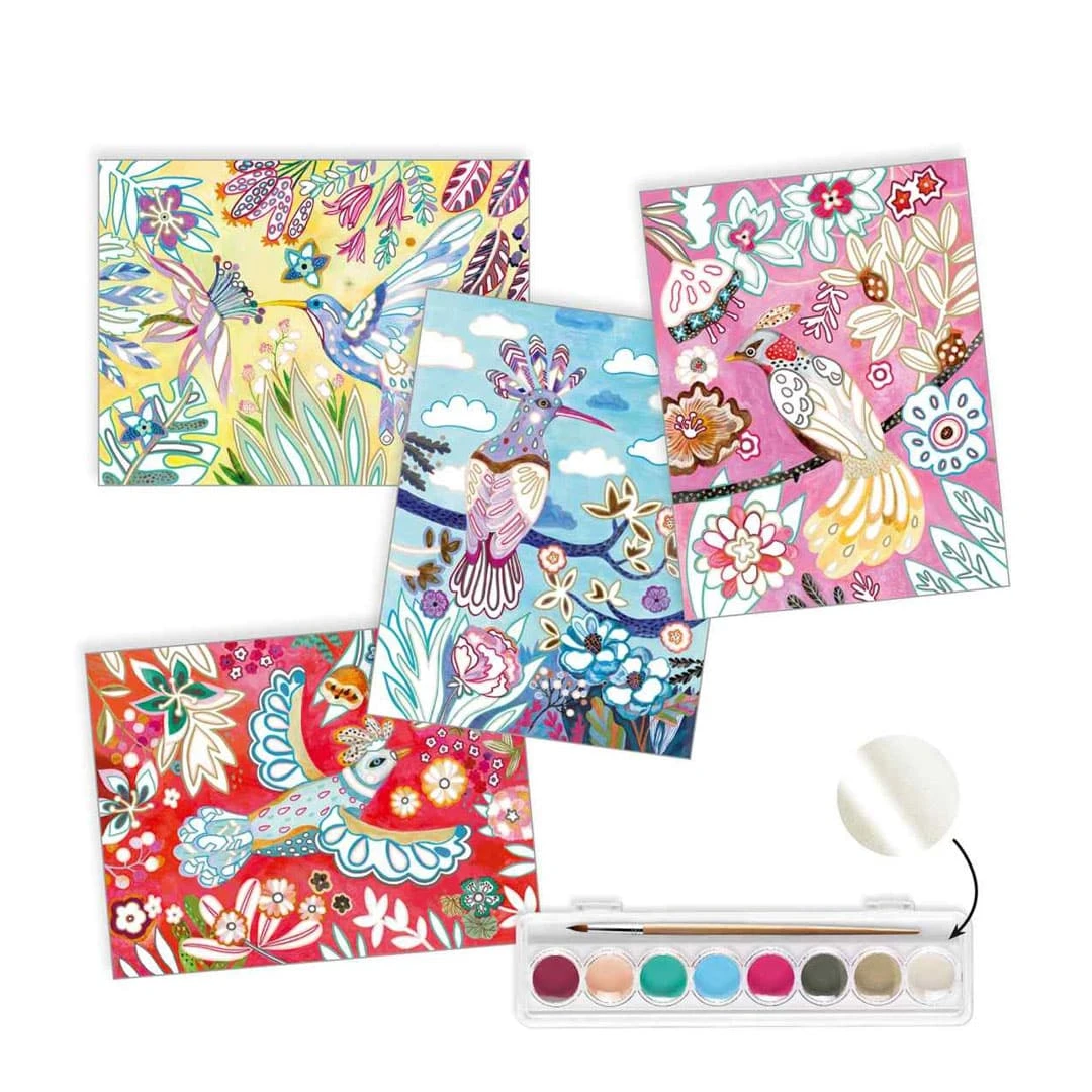 Djeco Mal-Set Gouache Wasserfarben Melodie 2 Djeco Mal-Set Gouache Wasserfarben Melodie – Bild 2