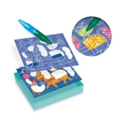 Djeco Malset “Seiltänzer” Ab 18 Monate -Kinder Spaß Verkaufsgeschäft Djeco DJ08989 Malset Seiltaenzer Schablonen ab 18 Monate 04