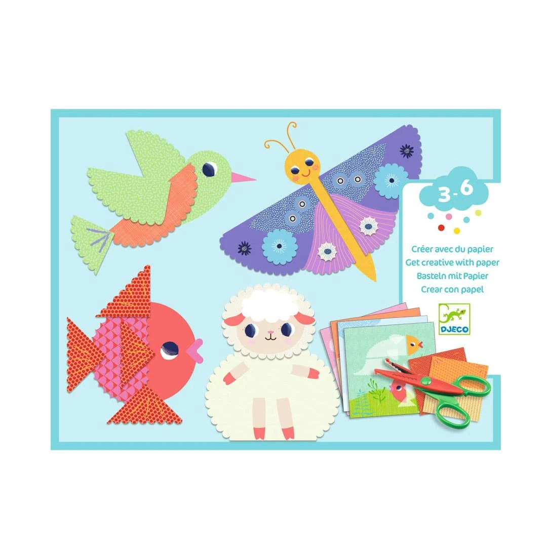 Djeco Kreativ-Set “Scherenschnitt” Für Kleine 1 Djeco Kreativ-Set “Scherenschnitt” Für Kleine