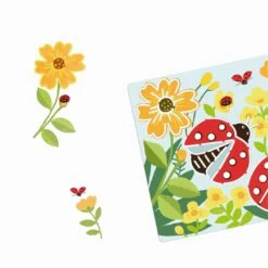 Djeco Schablonen: Schmetterling, Vogel & Co. -Kinder Spaß Verkaufsgeschäft Djeco Kreativ Set Schablonen Schmetterling Marienkaefer Vogel DJ08816 02