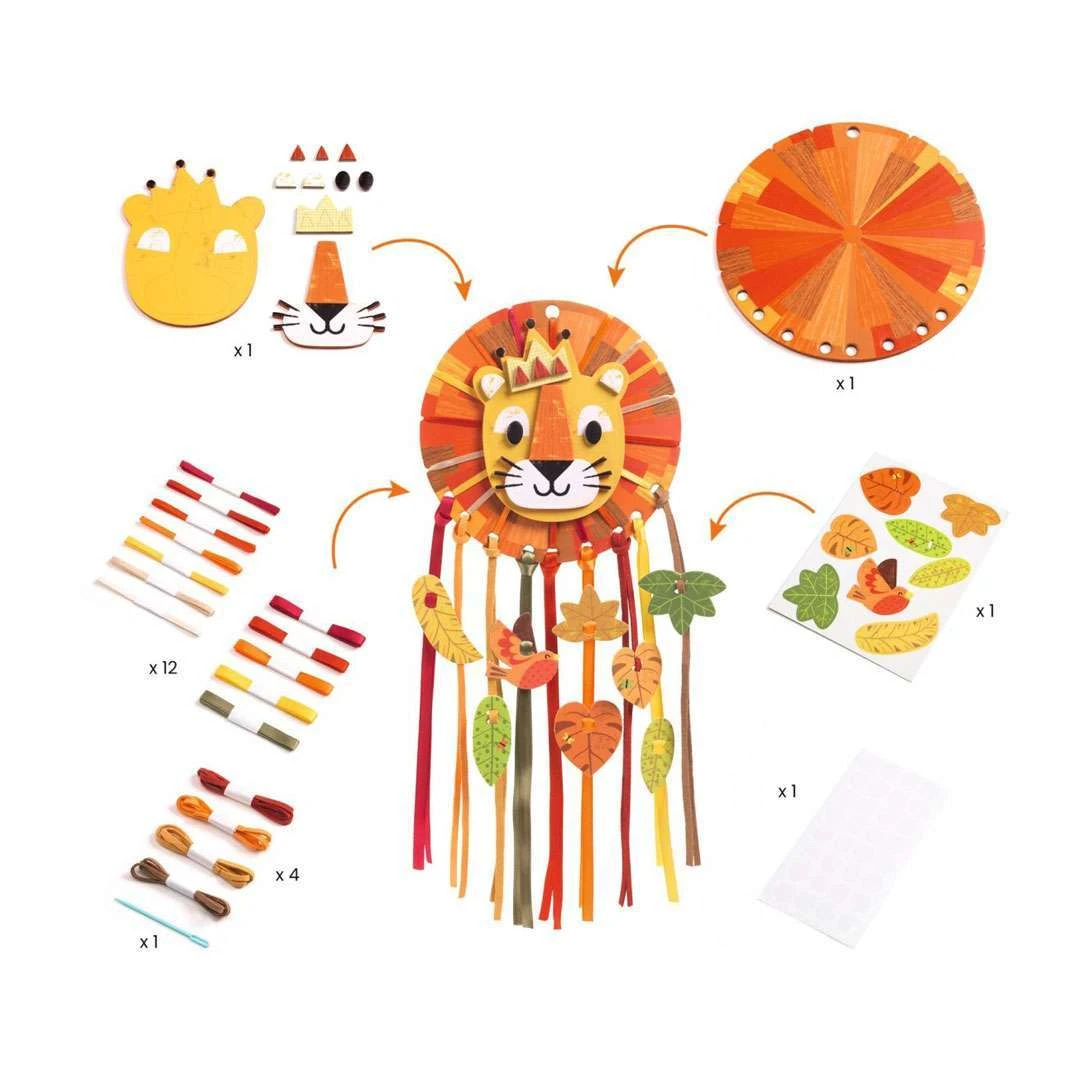 Djeco Bastelset Traumfänger Löwe 2 Djeco Bastelset Traumfänger Löwe – Bild 2
