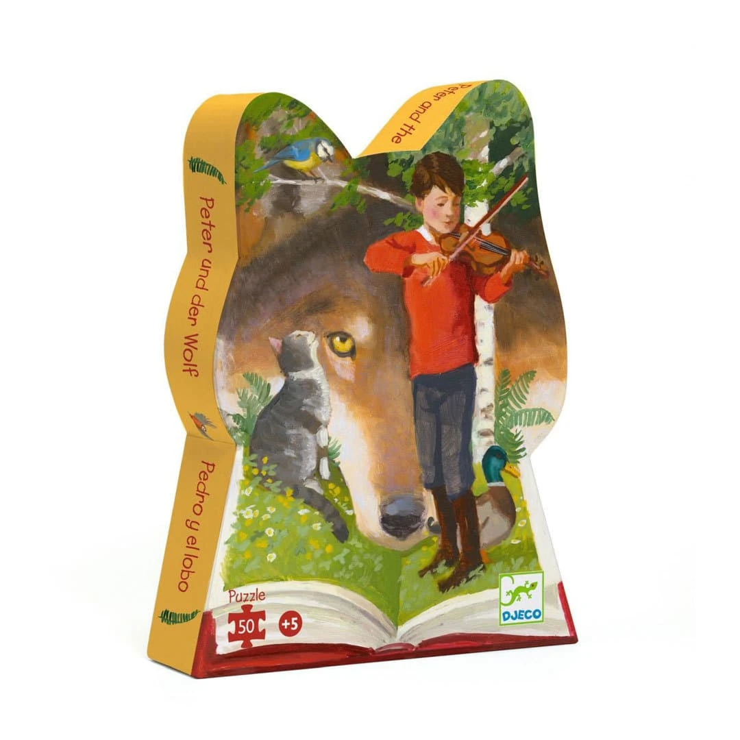 Djeco Silhouetten-Puzzle Peter Und Der Wolf 50 Teile 1 Djeco Silhouetten-Puzzle Peter Und Der Wolf 50 Teile