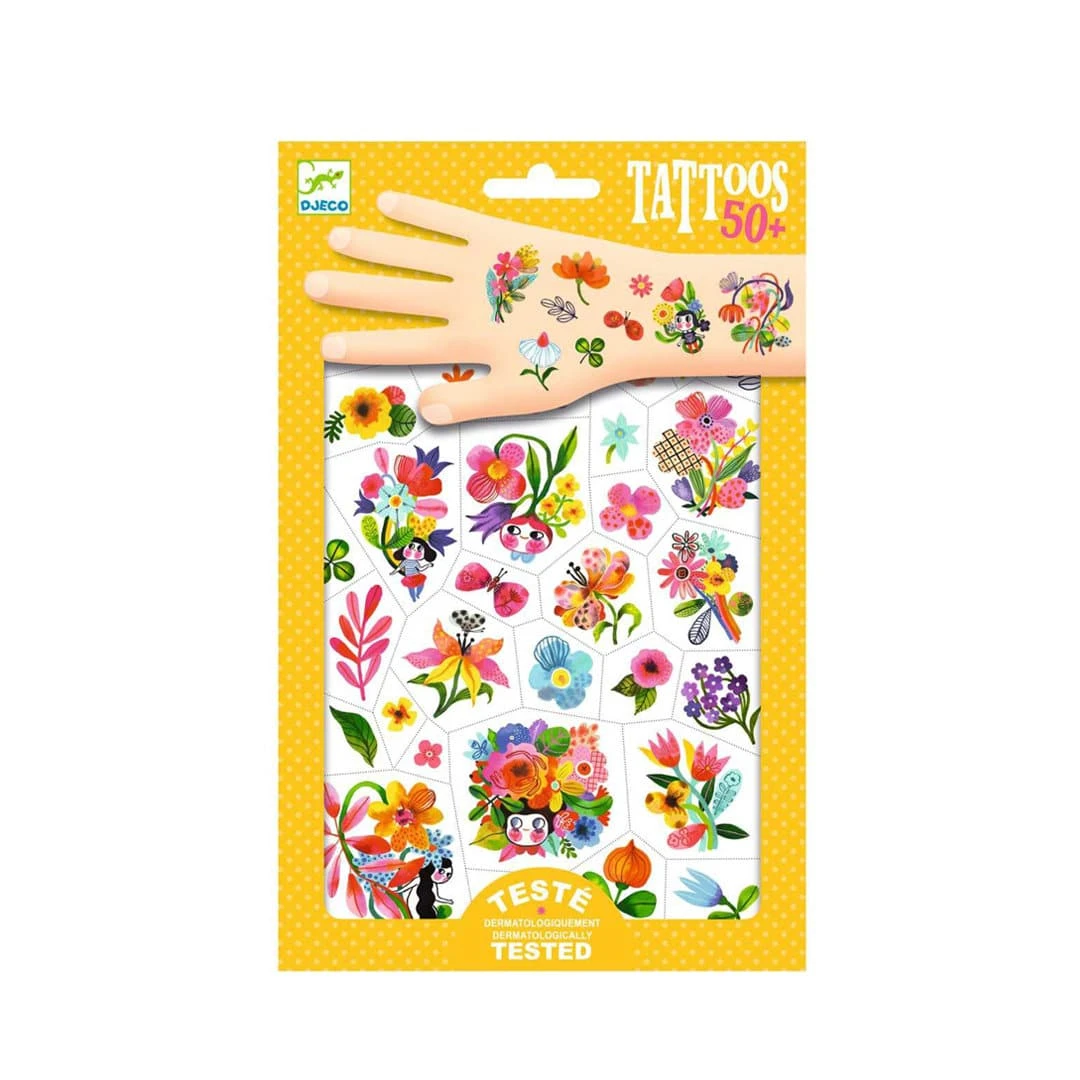 Djeco Tattoos Blumenpracht 1 Djeco Tattoos Blumenpracht