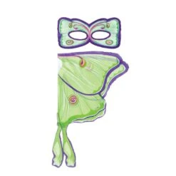 Dreamy Dress-Ups Kostümflügel Und Maske Set Pfauenspinner