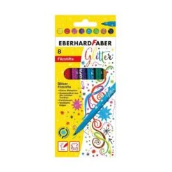 8 Glitter-Filzstifte Eberhard Faber