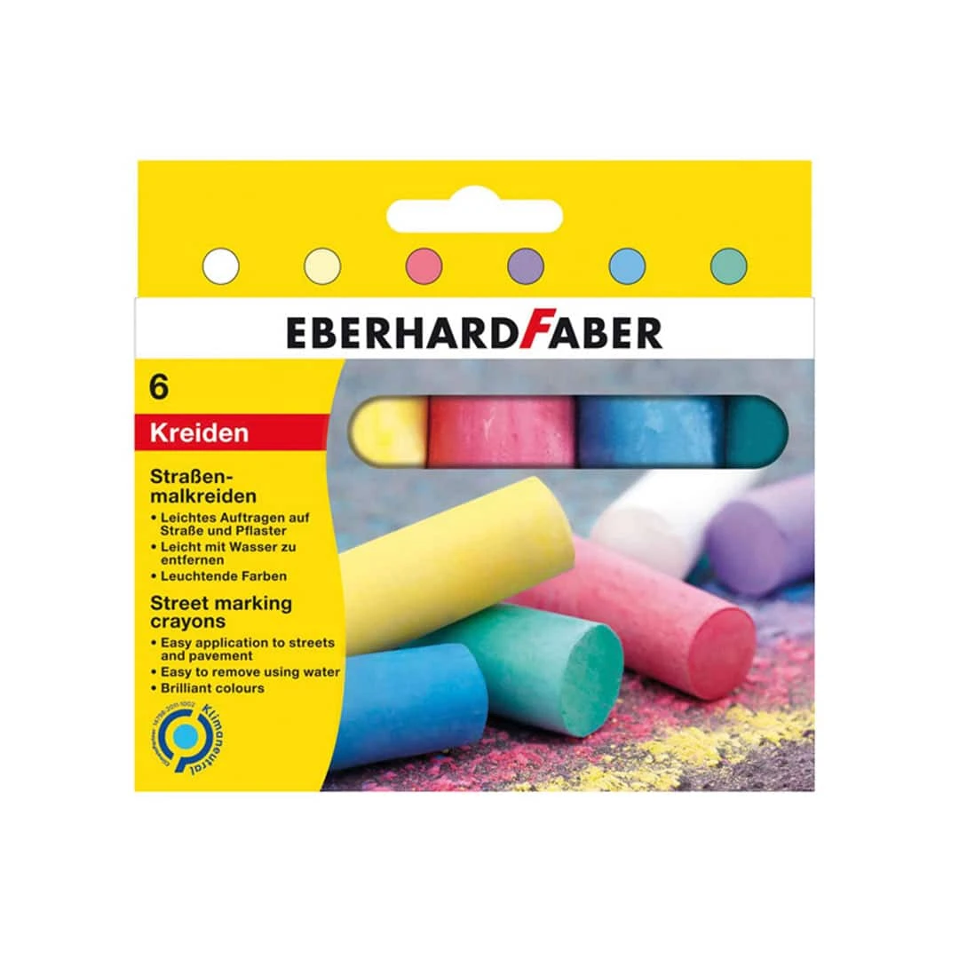 Eberhard Faber Straßen-Malkreide 6 Farben 1 Eberhard Faber Straßen-Malkreide 6 Farben