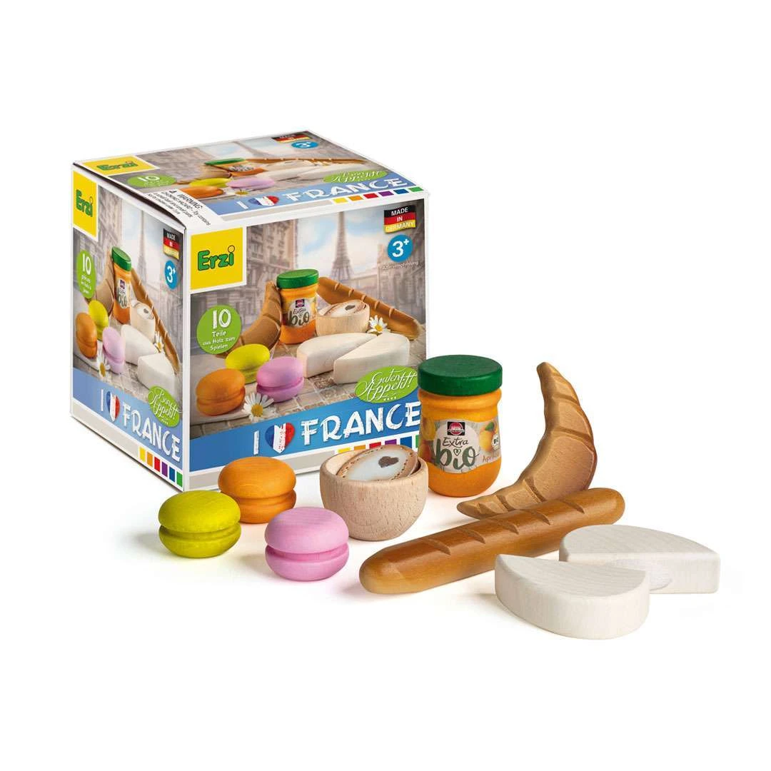 Erzi Puppenküche-Sortiment “Französisches Frühstück” 1 Erzi Puppenküche-Sortiment “Französisches Frühstück”