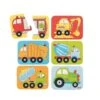 6 Mini-Puzzles Fahrzeuge 2-teilig