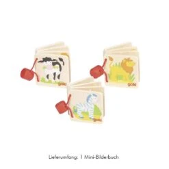 Mini-Bilderbuch Aus Holz Für Babys