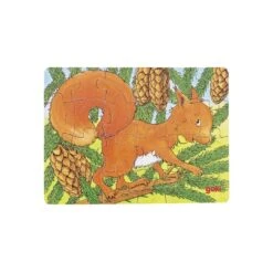 Mini-Puzzle Wald-Tiere 24 Teile, Sortiert -Kinder Spaß Verkaufsgeschäft GOKI Mini Puzzle Waldtiere 24 Teile 03