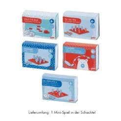 Miniatur-Brettspiel In Der Streichholzschachtel, Sortiert