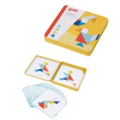 Buntes, Magnetisches Tangram In Metall-Box
