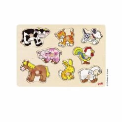 Goki Steckpuzzle Bauernhof
