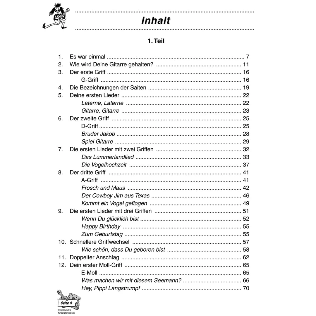 Peter Burschs Kinder-Gitarrenbuch Mit CD 3 Peter Burschs Kinder-Gitarrenbuch Mit CD – Bild 3