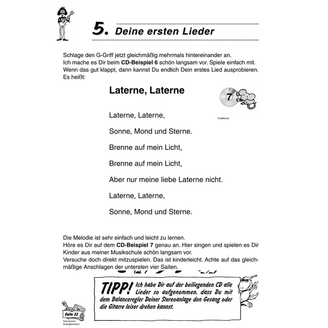 Peter Burschs Kinder-Gitarrenbuch Mit CD 8 Peter Burschs Kinder-Gitarrenbuch Mit CD – Bild 8