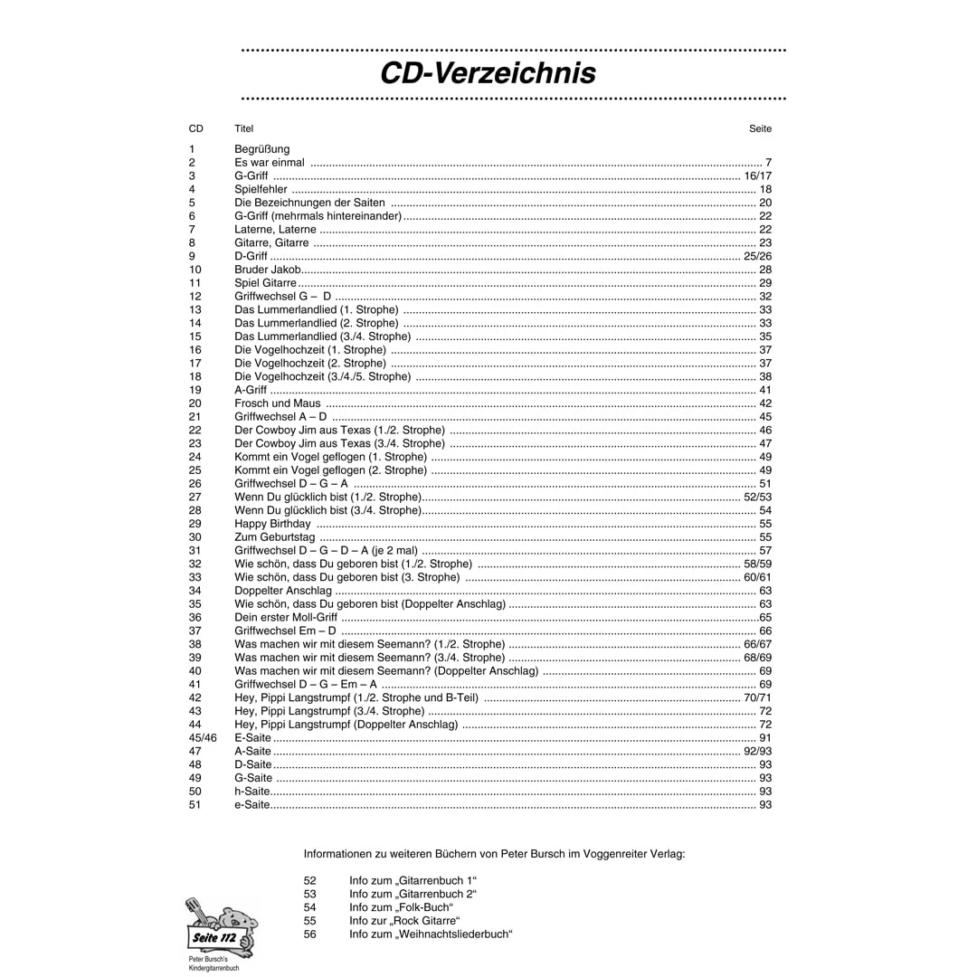 Peter Burschs Kinder-Gitarrenbuch Mit CD 11 Peter Burschs Kinder-Gitarrenbuch Mit CD – Bild 11
