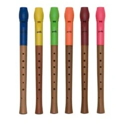 Bunte Blockflöte Aus Holz Und Kunststoff, Deutsche Griffweise, 1 Stück