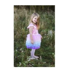 Great Pretenders Regenbogen-Tutu Kleid Pink -Kinder Spaß Verkaufsgeschäft Great Pretenders Kostuem Pastell Regenbogen Ballett Kleid mit Tutu 02