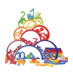 Grimms Regenbogen Zahlenland 10-teilig -Kinder Spaß Verkaufsgeschäft Grimms Regenbogen Zahlenland bunt 10 teilig 05