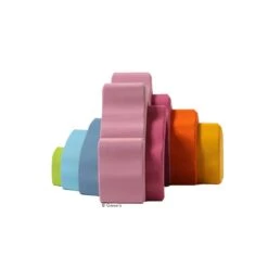 Grimms Rosa Korallenriff Holzbausteine 11 Grimms Rosa Korallenriff Holzbausteine -Kinder Spaß Verkaufsgeschäft Grimms Rosa Korallenriff Hoehle Bogenspiel Bauspiel Steckspiel Stapelspiel Holzspielzeug 02