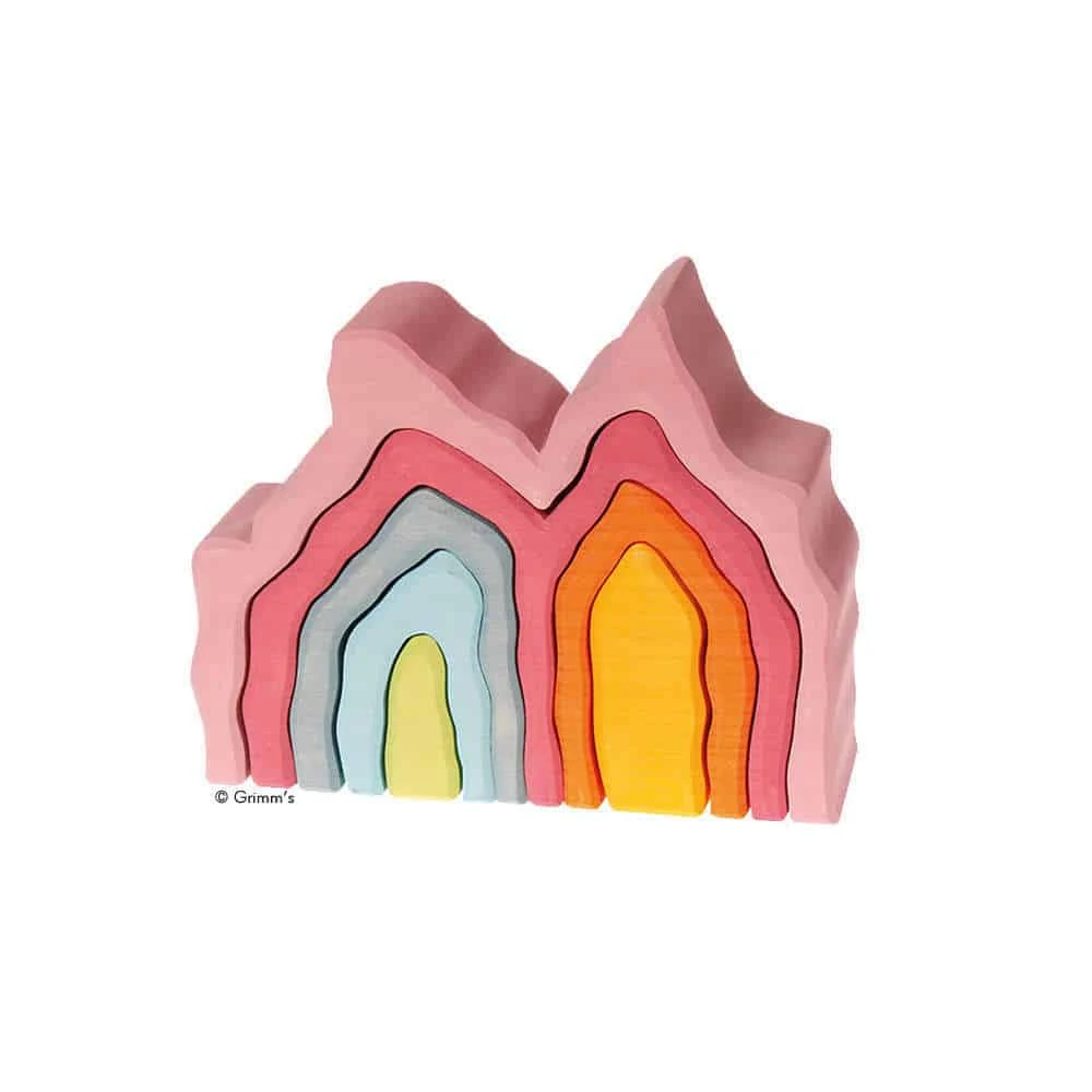 Grimms Rosa Korallenriff Holzbausteine 1 Grimms Rosa Korallenriff Holzbausteine