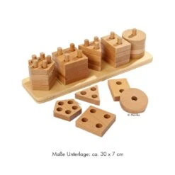 Krippen-Set Holzspielzeug Sinnesmaterial 19 Krippen-Set Holzspielzeug Sinnesmaterial -Kinder Spaß Verkaufsgeschäft Kindergarten Kleinkind Krippe Sinnes Material Set 05