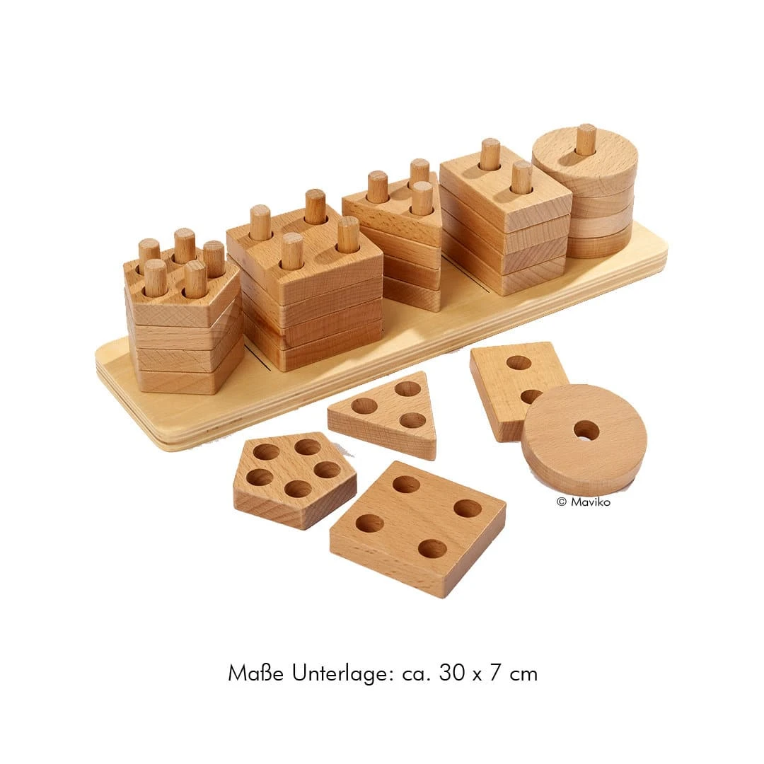 Krippen-Set Holzspielzeug Sinnesmaterial 6 Krippen-Set Holzspielzeug Sinnesmaterial – Bild 6