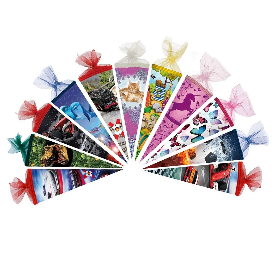 Mini-Zuckertüten Sortiment 15cm 1 Mini-Zuckertüten Sortiment 15cm