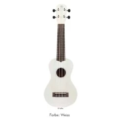 LALUU Bunte Ukulele Für Kinder 18 LALUU Bunte Ukulele Für Kinder -Kinder Spaß Verkaufsgeschäft LALUU by Leho Ukulele Soprano Satin Color Series 07 Weiss