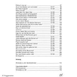 Peter Burschs Kinderliederbuch Mit CD -Kinder Spaß Verkaufsgeschäft Liederbuch Inhalt 02