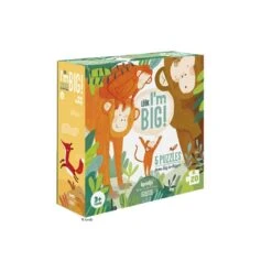 Londji 5 Puzzles Mit 4 Teilen Tier-Motive -Kinder Spaß Verkaufsgeschäft Londji 5 Puzzles mit 4 Teilen Tier Motive Look I m Big 11