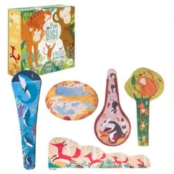 Londji 5 Puzzles Mit 4 Teilen Tier-Motive