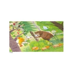Londji Bodenpuzzle Night And Day Doppelseitig 54 Teile 8 Londji Bodenpuzzle Night And Day Doppelseitig 54 Teile -Kinder Spaß Verkaufsgeschäft Londji Grosses Boden Puzzle doppelseitig Tag und Nacht Camping im Wald 03