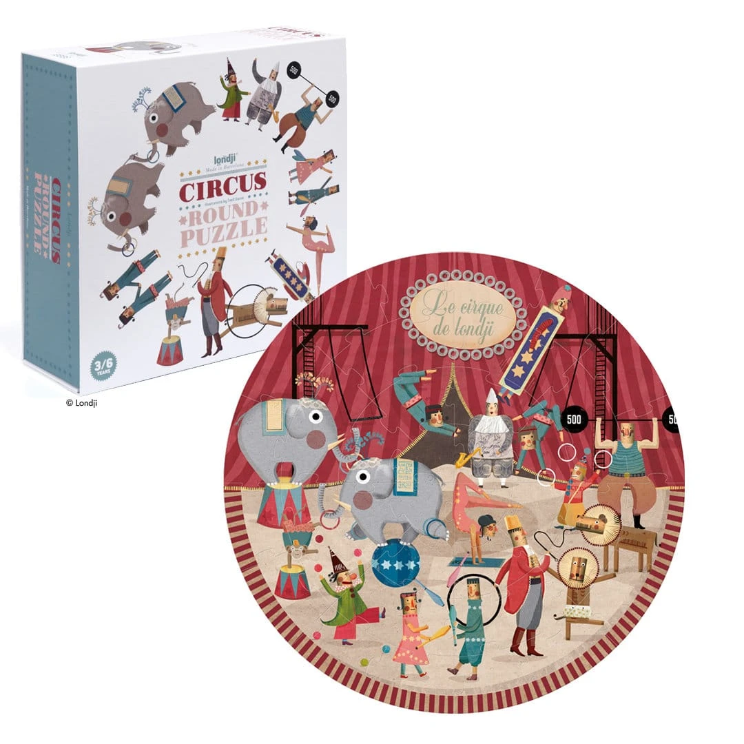 Londji Rundes Bodenpuzzle Zirkus 36 Teile 1 Londji Rundes Bodenpuzzle Zirkus 36 Teile