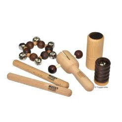 Maxi-Percussion-Set Aus Holz Musik Für Kleine Premium