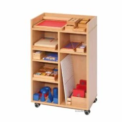 Montessori-Grundausstattung Mathematik Im Regalwagen
