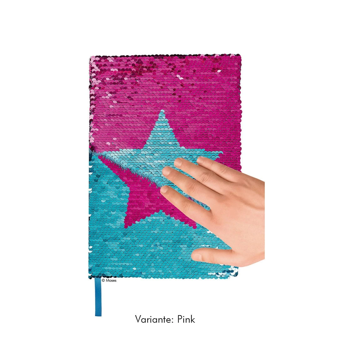 Moses Glitzer-Notizbuch Mit Wendepailletten A5 2 Moses Glitzer-Notizbuch Mit Wendepailletten A5 – Bild 2