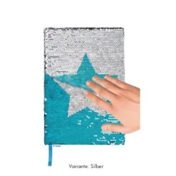 Moses Glitzer-Notizbuch Mit Wendepailletten A5 5 Moses Glitzer-Notizbuch Mit Wendepailletten A5 -Kinder Spaß Verkaufsgeschäft Moses Glitzer Notizbuch A5 mit Wende Pailletten Pink oder Silber 02