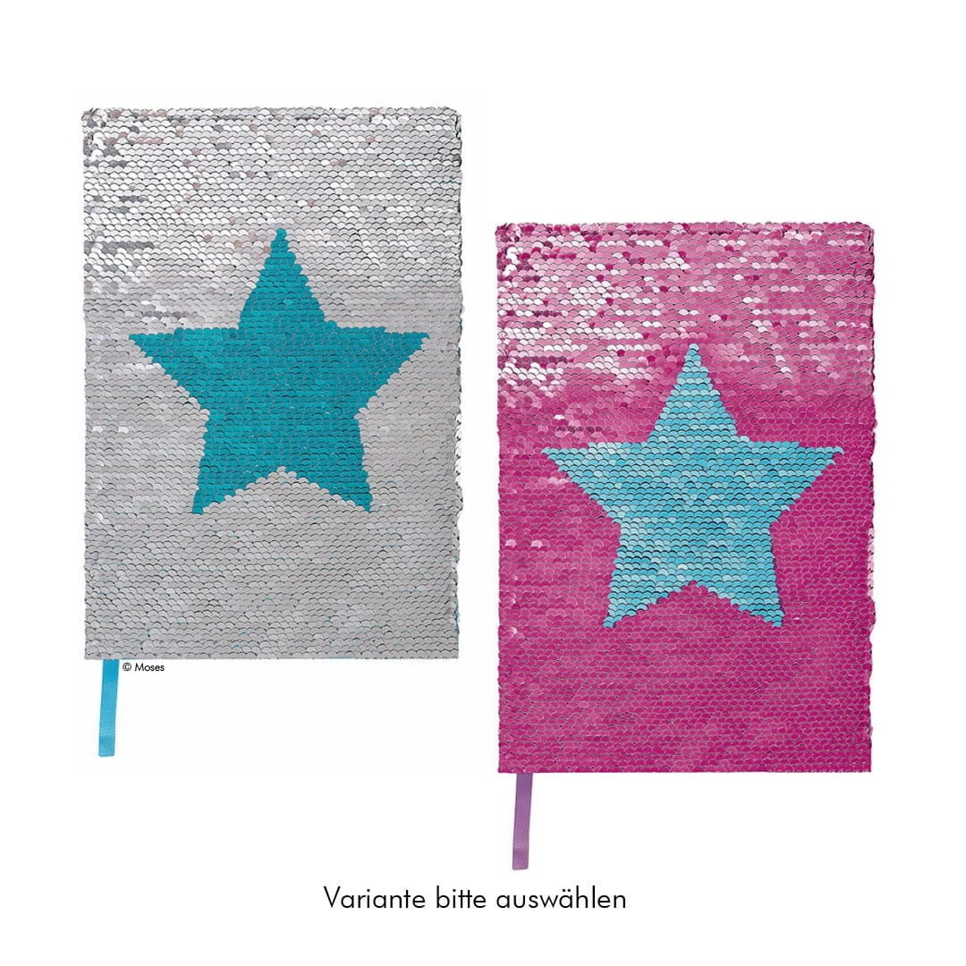 Moses Glitzer-Notizbuch Mit Wendepailletten A5 1 Moses Glitzer-Notizbuch Mit Wendepailletten A5