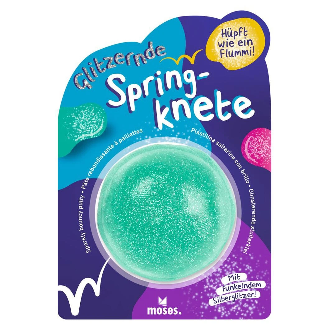 Moses Glitzernde Springknete, Sortiert 2 Moses Glitzernde Springknete, Sortiert – Bild 2