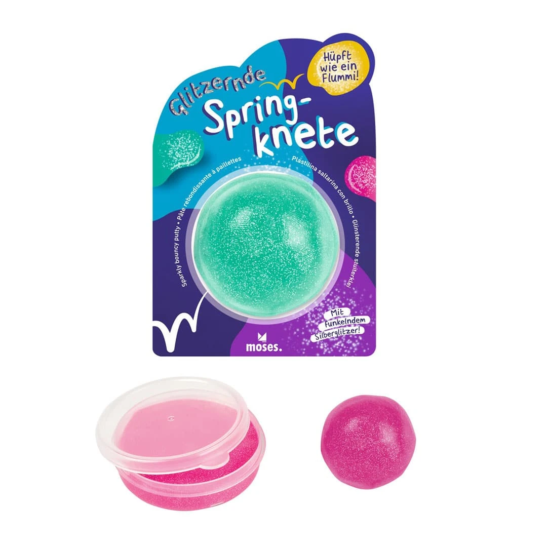 Moses Glitzernde Springknete, Sortiert 1 Moses Glitzernde Springknete, Sortiert