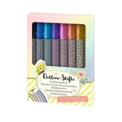 Moses Flowers & Friends Outline-Marker -Kinder Spaß Verkaufsgeschäft Moses Outline Marker Filzstifte mit Glitzer 03