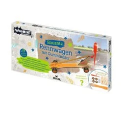 PhänoMINT Bausatz Rennwagen Mit Gummimotor -Kinder Spaß Verkaufsgeschäft Moses Phaenomint Bausatz Rennwagen mit Gummimotor 02